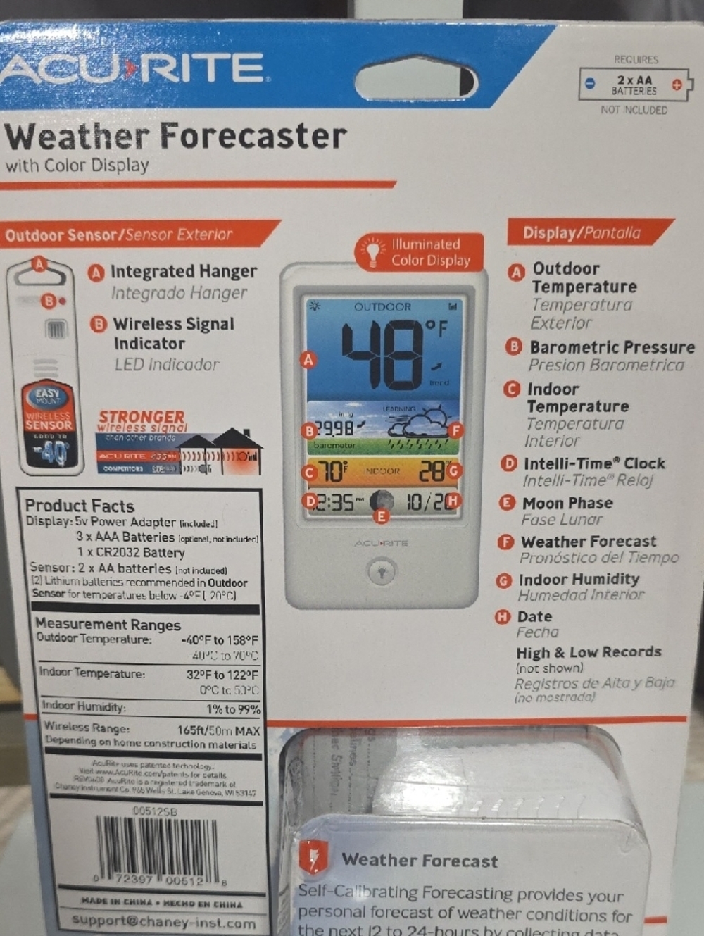 White Color Weather Station with Remote Sensor - Picture 7 of 10